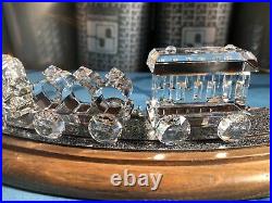 Swarovski crystal figurine Train Set with track. All in mint condition