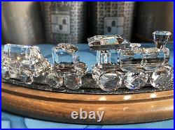 Swarovski crystal figurine Train Set with track. All in mint condition