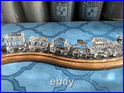 Swarovski crystal figurine Train Set with track. All in mint condition