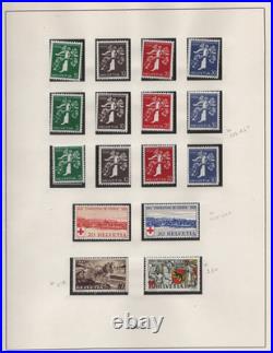 Switzerland 1934-48 Collection Of 127 All Complete Sets Mint Hinged & Mnh