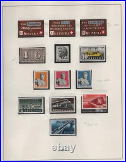 Switzerland 1934-48 Collection Of 127 All Complete Sets Mint Hinged & Mnh