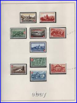 Switzerland 1934-48 Collection Of 127 All Complete Sets Mint Hinged & Mnh
