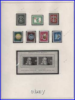 Switzerland 1934-48 Collection Of 127 All Complete Sets Mint Hinged & Mnh