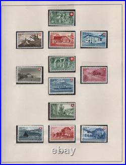 Switzerland 1934-48 Collection Of 127 All Complete Sets Mint Hinged & Mnh