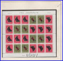 Switzerland 1936-1950 Collection Of 11 Souvenir Sheets All Mint Never Hinged