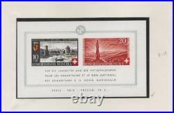 Switzerland 1936-1950 Collection Of 11 Souvenir Sheets All Mint Never Hinged