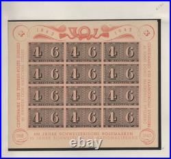 Switzerland 1936-1950 Collection Of 11 Souvenir Sheets All Mint Never Hinged