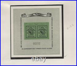 Switzerland 1936-1950 Collection Of 11 Souvenir Sheets All Mint Never Hinged