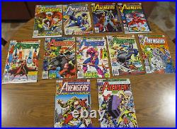 THE AVENGERS Lot of 11 Run of 10 HG (# 186)