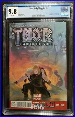 THOR GOD OF THUNDER #2 CGC 9.8 First Gorr & All-Black/Necrosword Lot (5 Books)