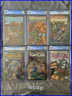 TMNT LOT ALL 9.8 WithWP! #5, #6 (RARE), #7, #8, #9 (VERY RARE), #10