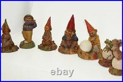 TOM CLARK GNOMES -lot of 7 5 statutes 2 golf animals signed