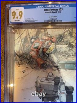 TRANSMFORMERS #25 CGC 9.9 Fernandez Fan Expo VIRGIN FOIL AKIRA HOMAGE VARIANT