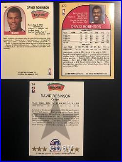 The Admiral David Robinson San Antonio Spurs collection. Lot Yours All 3 Cards