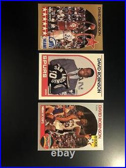 The Admiral David Robinson San Antonio Spurs collection. Lot Yours All 3 Cards