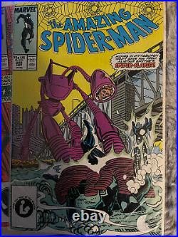 The Amazing Spider-Man 290-297 And KEY ISSUE 299! All In Near Mint Condition