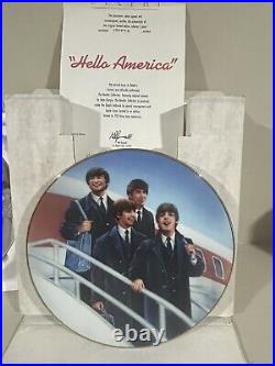 The Beatles Collectible Plates Lot of 3 Plates Made by Delphi Bradford Exchange