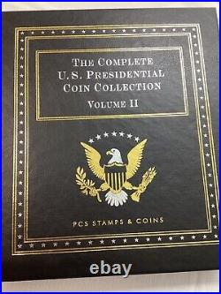 The Complete U. S. Presidential Coin Collection Volume 1 & 2 PCS Stamps & Coins