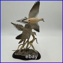 The Danbury mint Flight to safety by Jeff Rechin mourning doves figurine