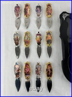 The Franklin Mint All 12 Days of Desire by Julie & Boris Knife Collection