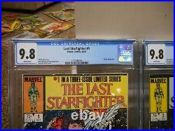 The Last Starfighter 1 2 3 SET ALL cgc 9.8 Marvel 1984 movie MINT mini star wars