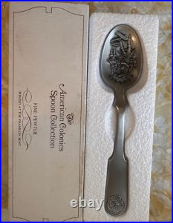 The Official Bicentennial Spoon Collection Franklin Mint Set of All 13 Colonies