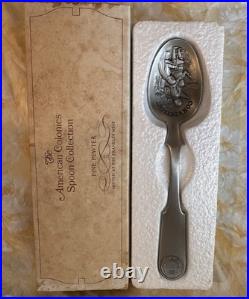 The Official Bicentennial Spoon Collection Franklin Mint Set of All 13 Colonies