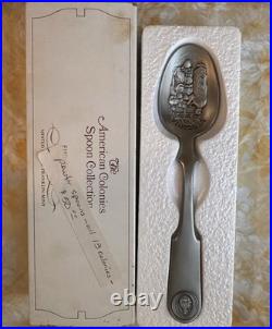 The Official Bicentennial Spoon Collection Franklin Mint Set of All 13 Colonies