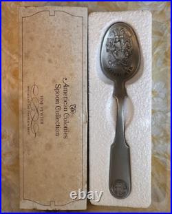 The Official Bicentennial Spoon Collection Franklin Mint Set of All 13 Colonies