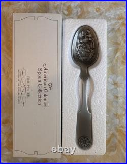 The Official Bicentennial Spoon Collection Franklin Mint Set of All 13 Colonies