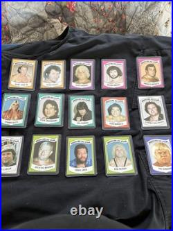 Thirty three wrestling all stars card collection lot, 1982 in plastic keepers Thirty three wrestling all stars card collection lot, 1982 in plastic keepers