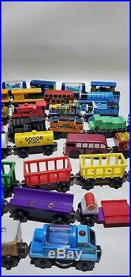 Thomas the train huge lot of 63 wooden Collectibles all Official learning Curve