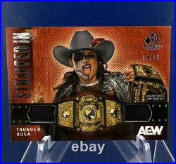 Thunder Rosa Championship Belt Relic /10 Strapped In 2025 AEW SP Game Used