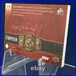 Thunder Rosa Championship Belt Relic /10 Strapped In 2025 AEW SP Game Used