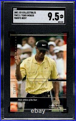 Tiger Woods Rookie 26 Cards Graded SGC Set! 2001 Upper Deck Golf Collection