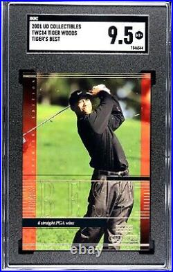 Tiger Woods Rookie 26 Cards Graded SGC Set! 2001 Upper Deck Golf Collection