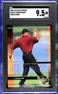 Tiger Woods Rookie 26 Cards Graded SGC Set! 2001 Upper Deck Golf Collection