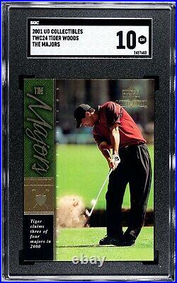 Tiger Woods Rookie 26 Cards Graded SGC Set! 2001 Upper Deck Golf Collection