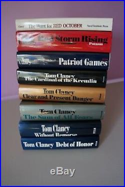 Tom Clancy Signed Novel Collection All Signed 1st Edition Mint Condition unread