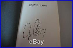 Tom Clancy Signed Novel Collection All Signed 1st Edition Mint Condition unread