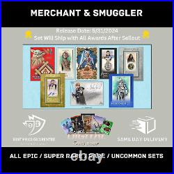 Topps Star Wars Card Trader Merchant & Smuggler ALL EPIC SR R UC Sets