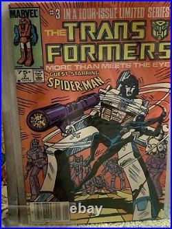 Transformers # 1, 2, 3, 4 All 1984 comic Book Origin 1st App. Lot + #5 Issue