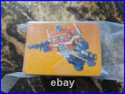 Transformers Action Cards complete set with all cards, stickers. Mint as can be