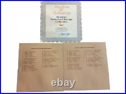 Two 2005 America's State Duck Stamps Collection All minty on place cards