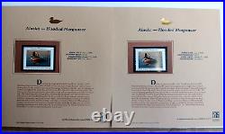 Two 2005 America's State Duck Stamps Collection All minty on place cards