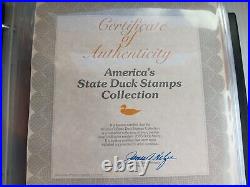 Two 2005 America's State Duck Stamps Collection All minty on place cards