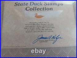 Two 2005 America's State Duck Stamps Collection All minty on place cards