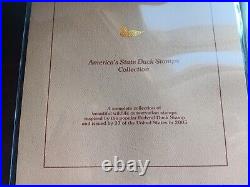 Two 2005 America's State Duck Stamps Collection All minty on place cards