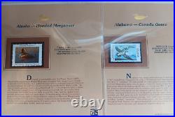 Two 2005 America's State Duck Stamps Collection All minty on place cards