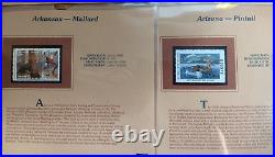 Two 2005 America's State Duck Stamps Collection All minty on place cards